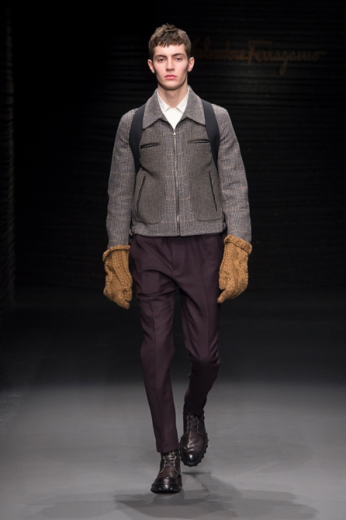 Look from the Salvatore Ferragamo autumn/winter 2017 runway 